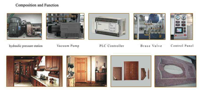 Wood Door Membrane Forming Press Machine